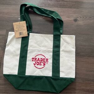 Trader Joe's mini canvas tote bag